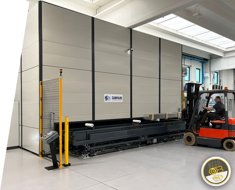 Automatisches vertikales Stangenlager bei Eredi Baitelli
